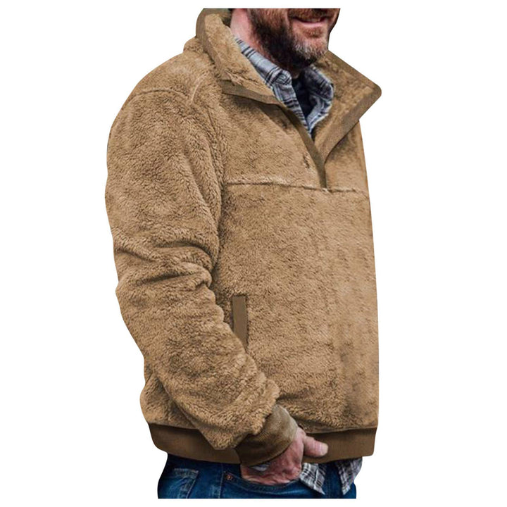 Men's pullover jacket with colorful, geometric design and practical chest pocket Lisslune
