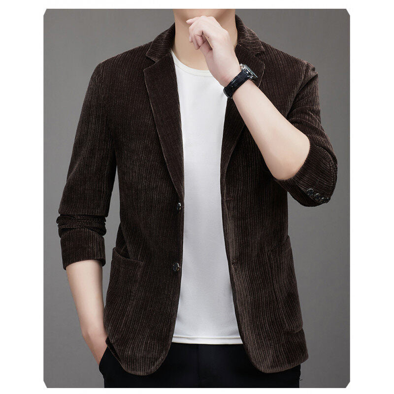 Men's fashionable cord blazer with sporty cut Lisslune