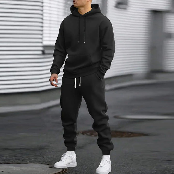 Men's sporty hoodie tracksuit made of high-quality sweat fabric Lisslune