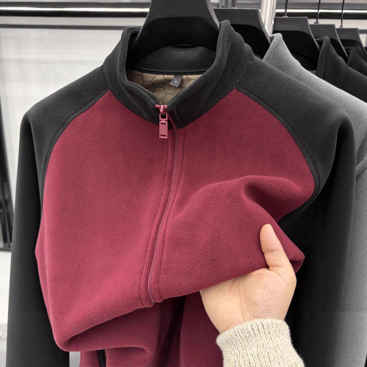 Men's leisure jacket with removable fleece lining Lisslune