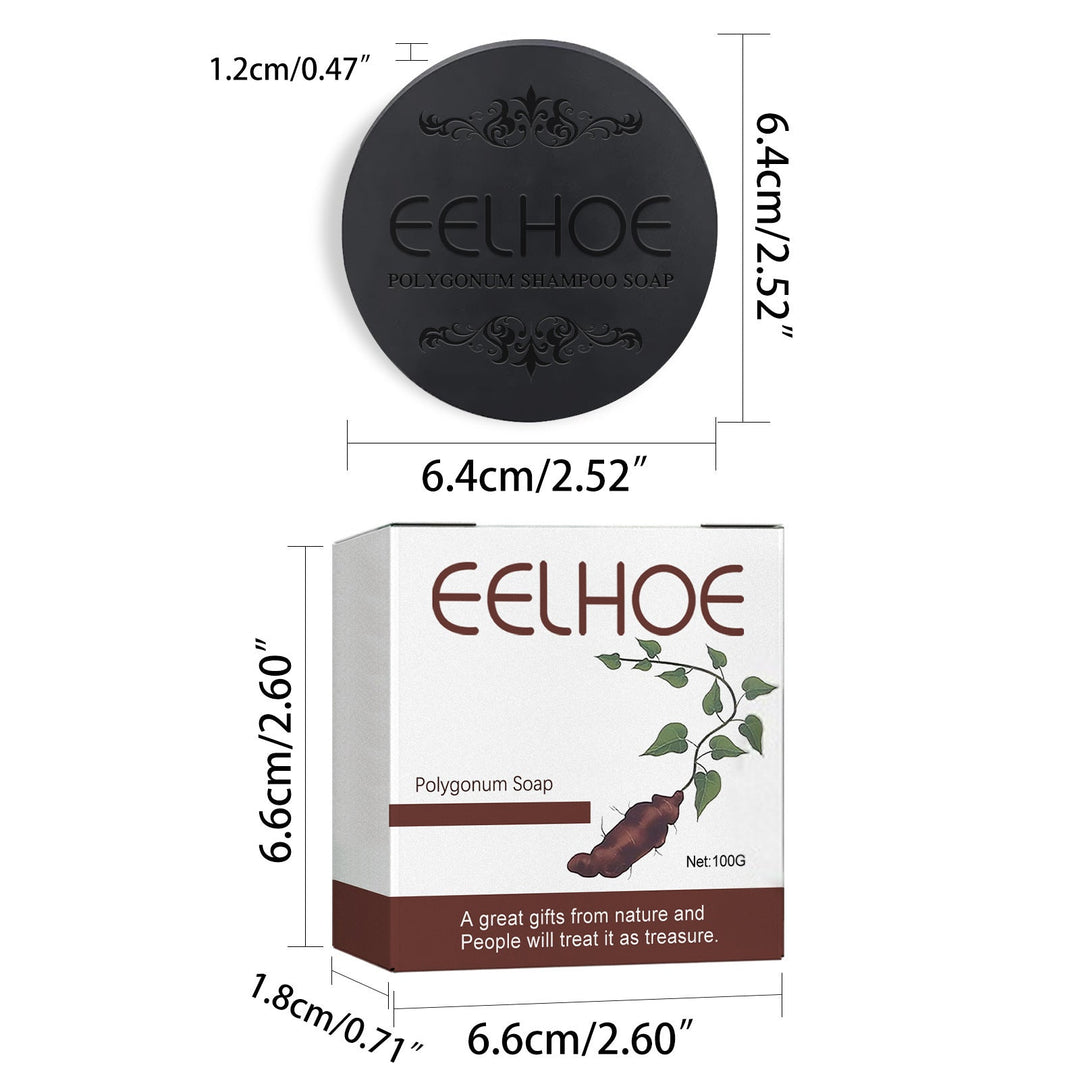 Lisslune | Natural Herbal Shampoo Soap Set 5 Pieces - Controls Oil, Reduces Dandruff, Strengthens Roots, Family Value Pack