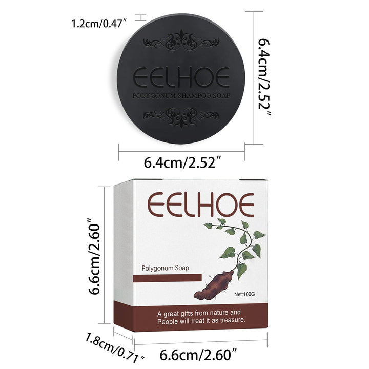 Lisslune | Natural Herbal Shampoo Soap Set 5 Pieces - Controls Oil, Reduces Dandruff, Strengthens Roots, Family Value Pack