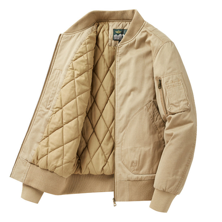 Men's Bomber Jacket with Numerous Practical Pockets Lisslune
