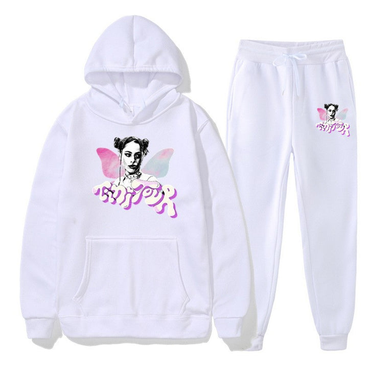 Women's sweatshirt and jogging pants set with creative graphic design Lisslune
