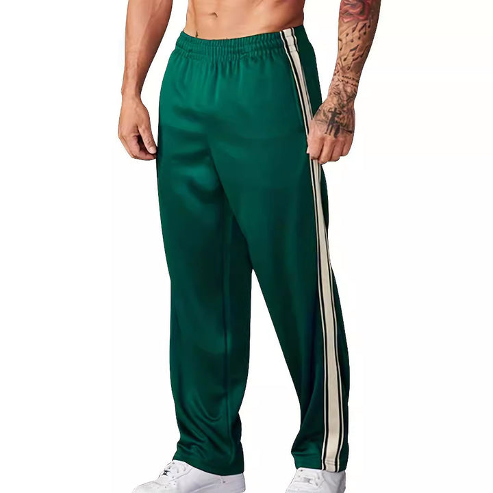 Men's Sporty Casual Pants with Side Stripe Lisslune