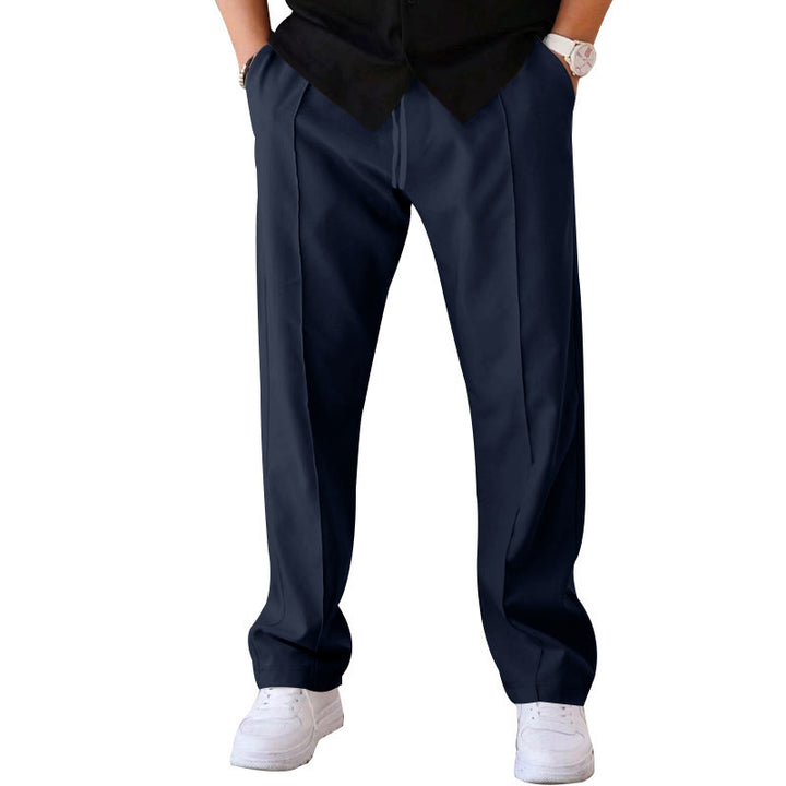 Men's elegant casual pants with a loose fit and practical side pockets Lisslune