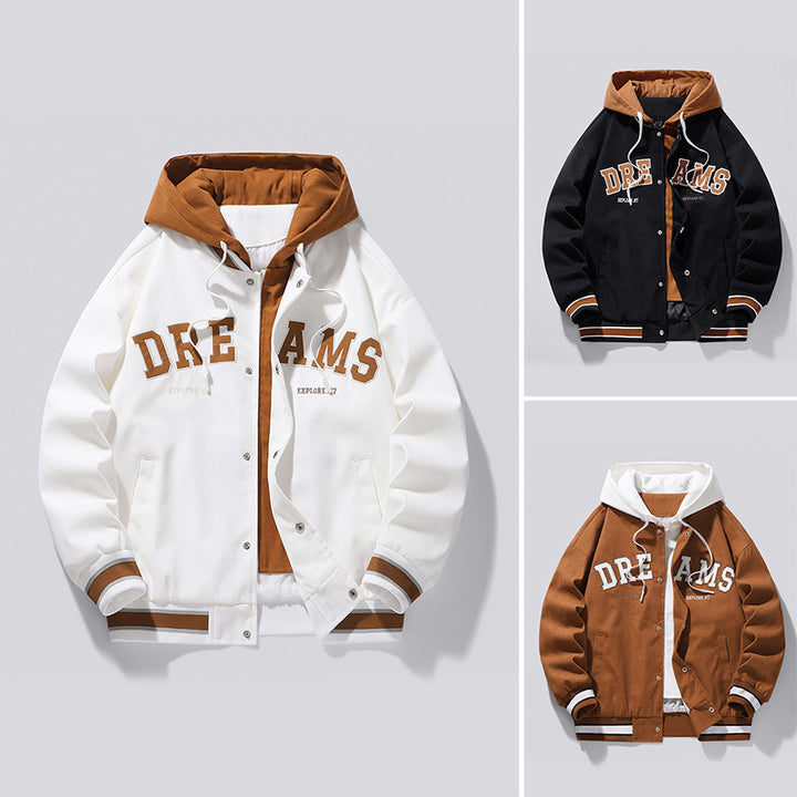 Men's transitional jacket with adjustable hood and modern accents Lisslune