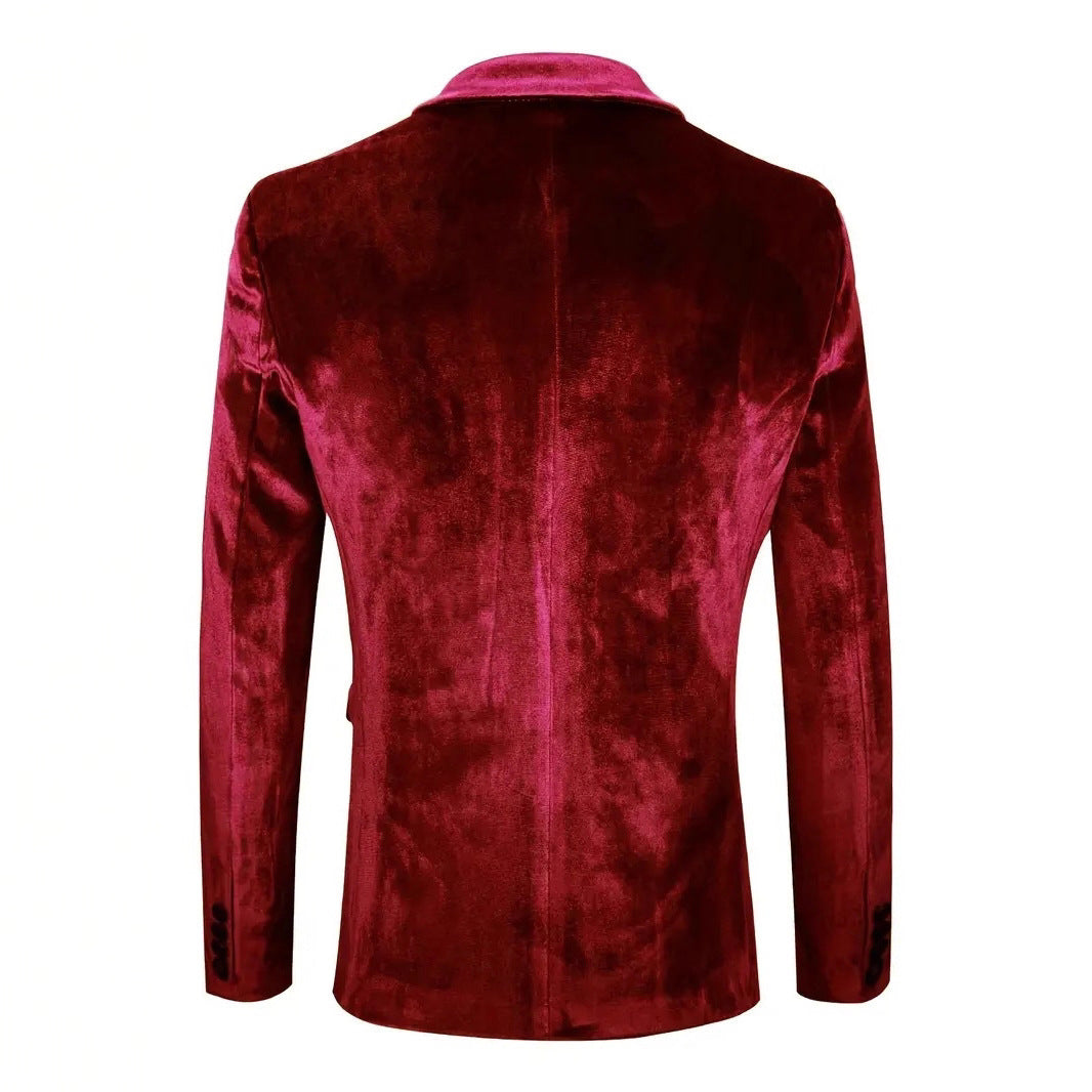 Men's elegant velvet blazer with modern cut Lisslune