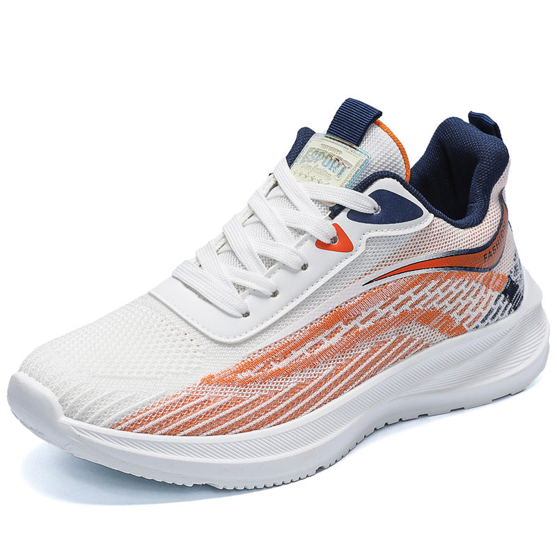 Men's Sporty Sneakers with Breathable Mesh Upper and Cushioning Sole Lisslune
