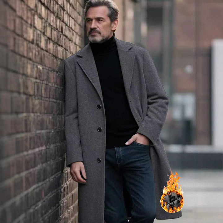 Men's elegant wool coat Lisslune