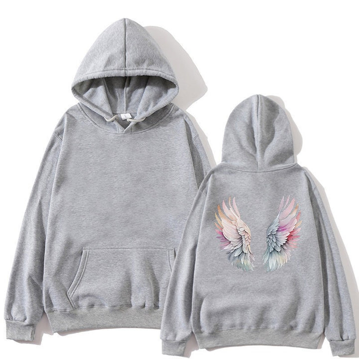 Women's hoodie with stylish angel wing design Lisslune