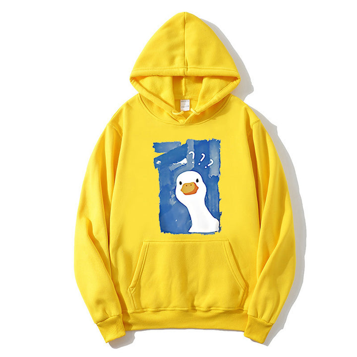 Women's Hoodie with Playful Duck Motif Lisslune 1772613013
