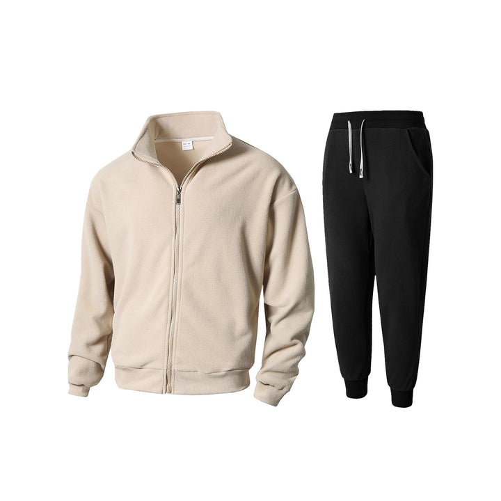 Men's fleece jacket and jogging pants set Lisslune