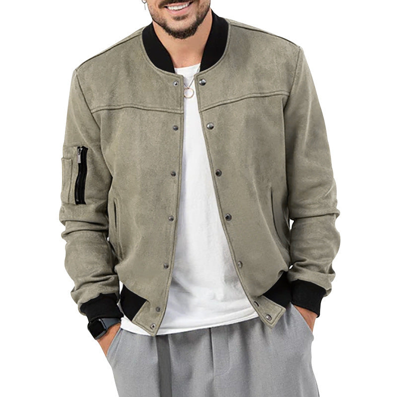Men's bomber jacket in a casual style with practical pockets Lisslune