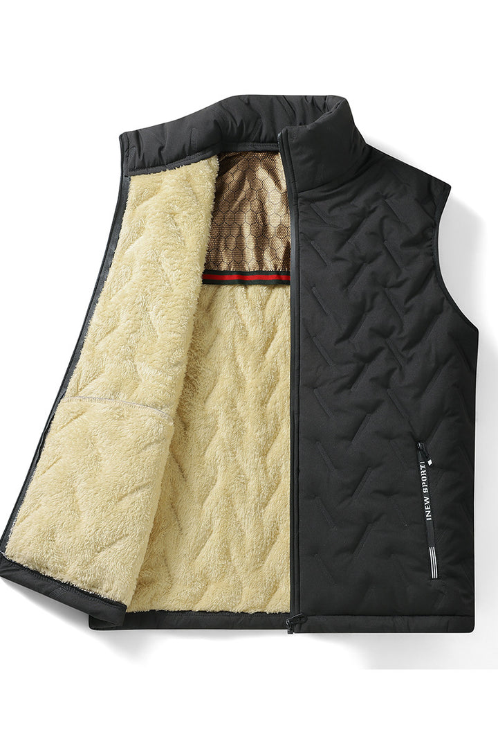 Men's Insulated Fleece Vest Lisslune