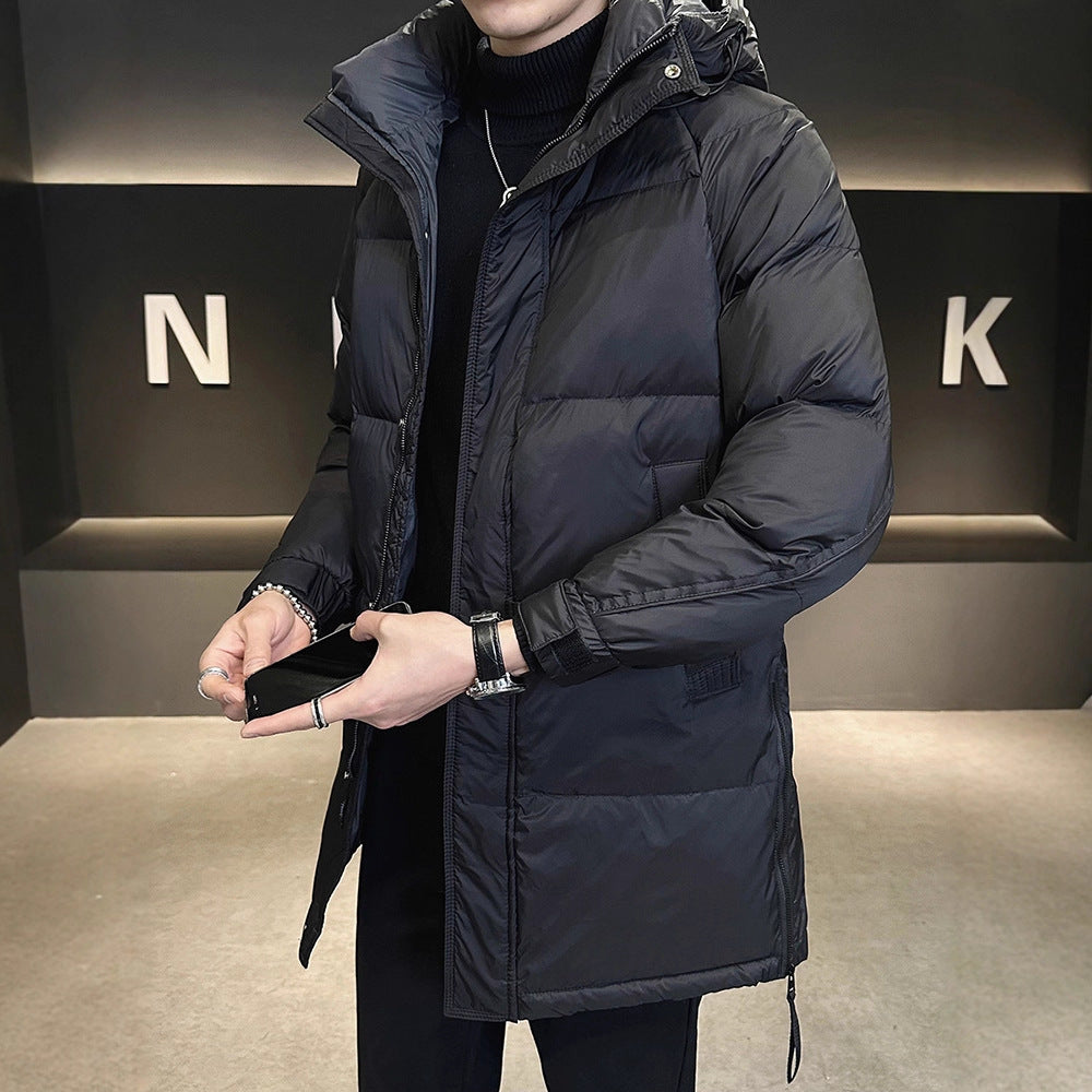 Men's Insulated Quilted Jacket with Practical Hood Lisslune