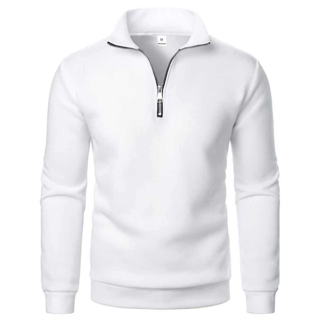 Men's sweatshirt with zipper and modern stand-up collar Lisslune