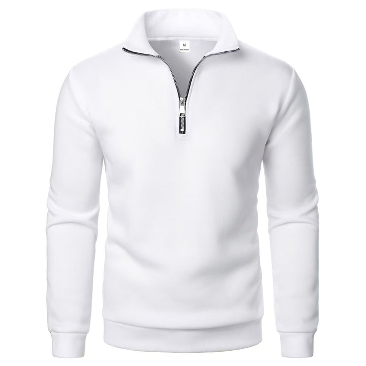 Men's sweatshirt with zipper and modern stand-up collar Lisslune