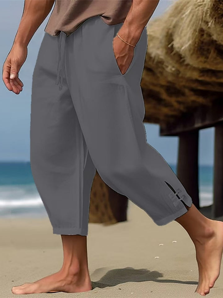 Men's airy beach pants with adjustable drawstring and side pockets Lisslune