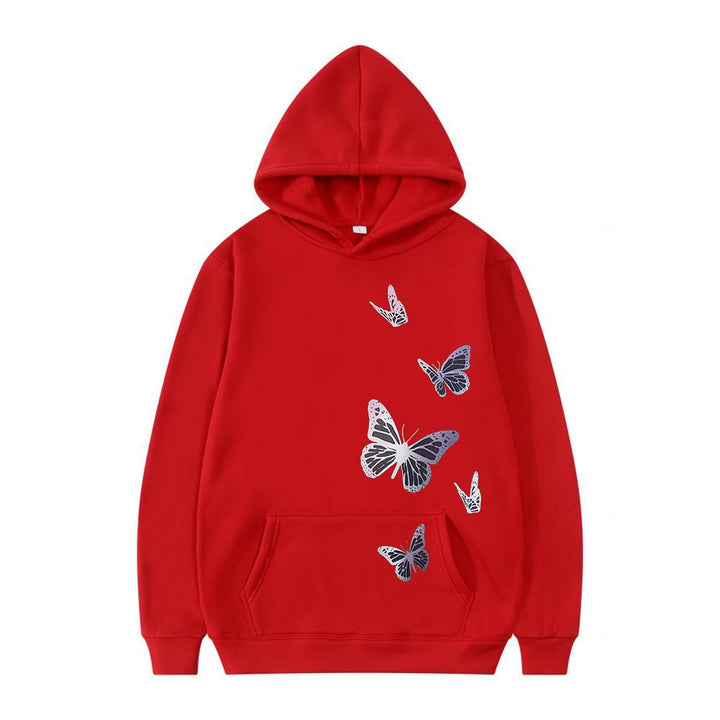 Women's hoodie with delicate butterfly motif Lisslune