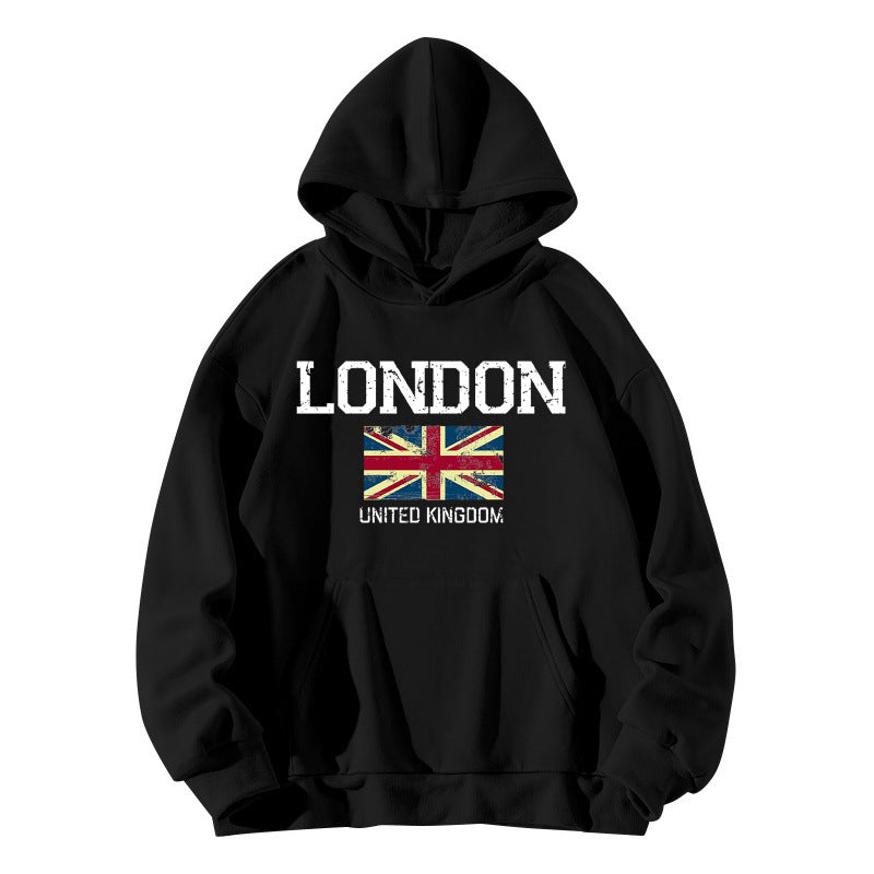 Women's hoodie in urban London style with kangaroo pocket and comfortable fit Lisslune