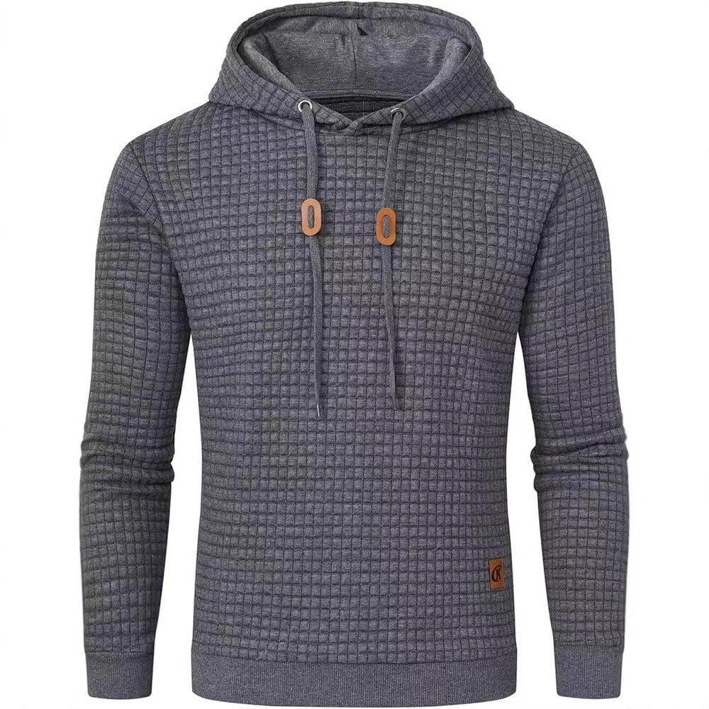 Men's hooded sweatshirt made of textured fabric Lisslune