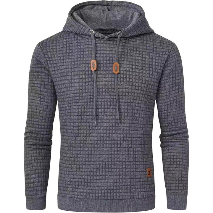 Men's hooded sweatshirt made of textured fabric Lisslune