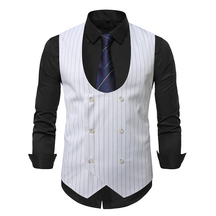 Men's elegant vest with striped design Lisslune