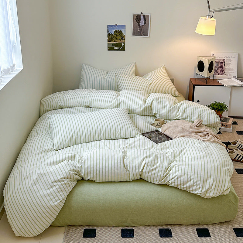 Rynx Scandinavian Retro Striped Bedding Set