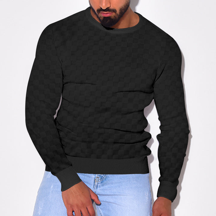 Men's stylish textured sweater Lisslune