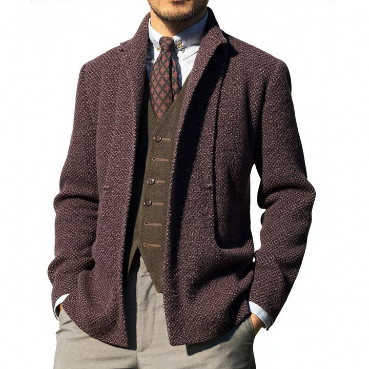 Men's elegant cardigan with modern cut and practical pockets Lisslune