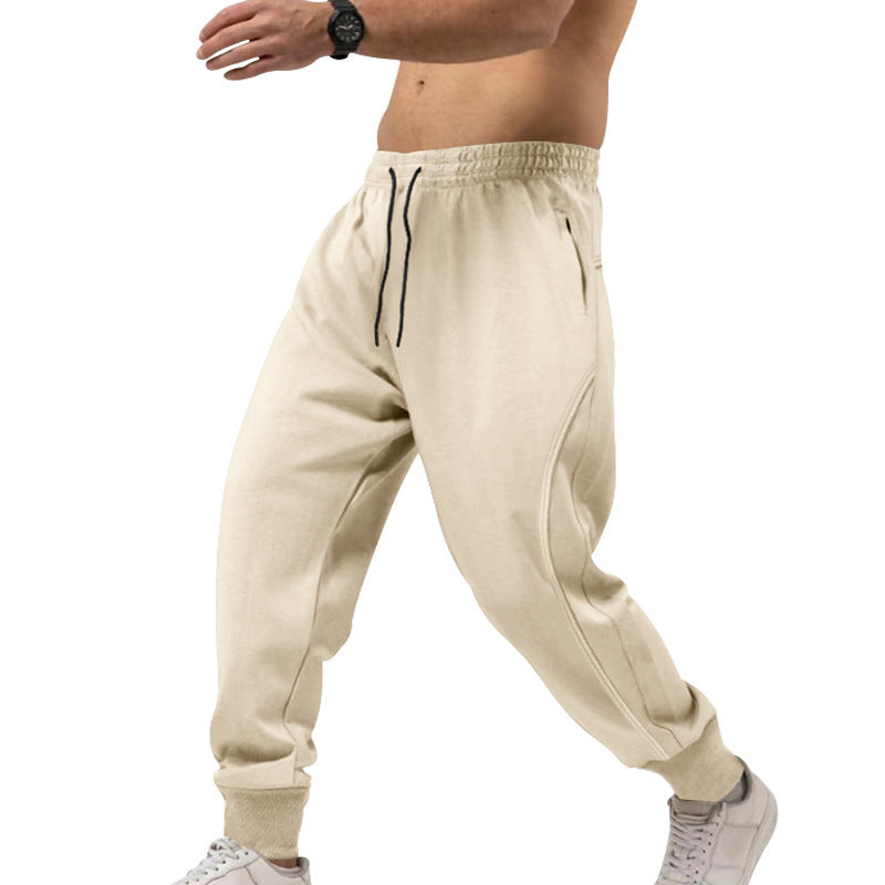 Men's sporty training pants with side zipper Lisslune