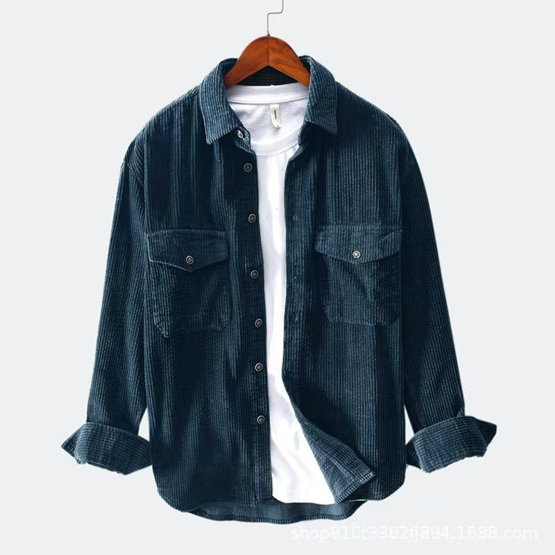 Men's checked flannel shirt with practical chest pockets Lisslune