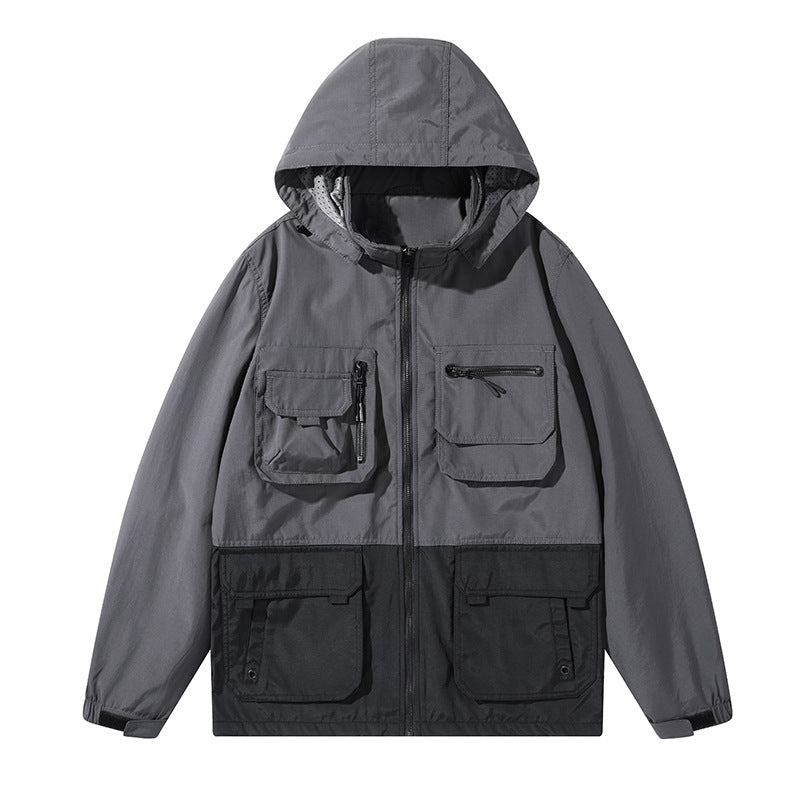 Men's Functional Outdoor Jacket with Versatile Pockets Lisslune