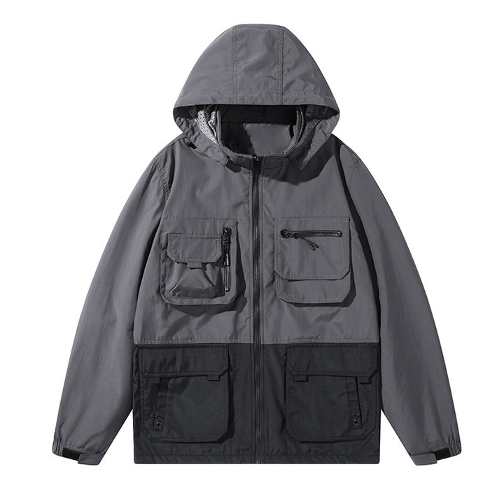 Men's Functional Outdoor Jacket with Versatile Pockets Lisslune