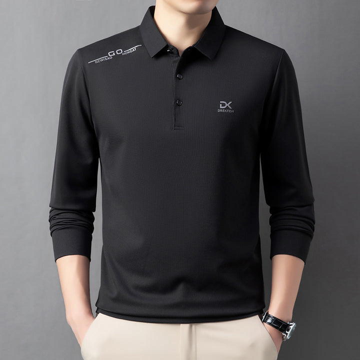 Men's functional polo shirt with lightweight breathable fabric Lisslune