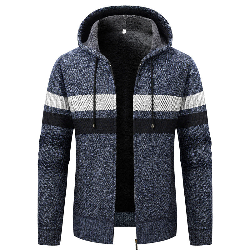 Men's Cozy Cardigan with Hood Lisslune