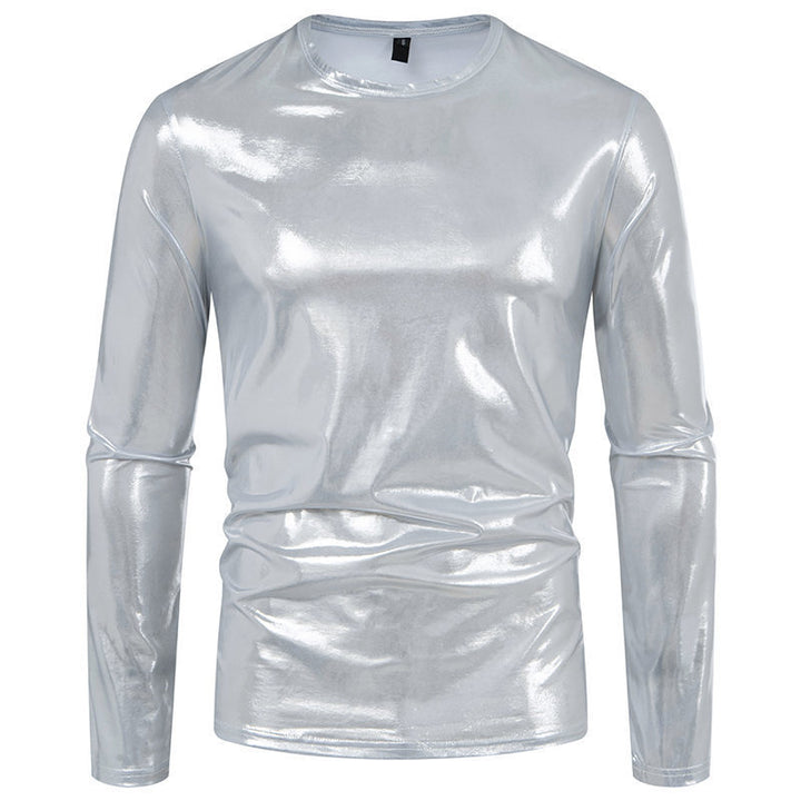 Men's long-sleeve shirt made of glossy stretch fabric Lisslune