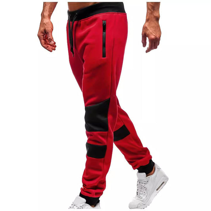 Men's Sporty Jogging Pants with Practical Zippered Pockets Lisslune