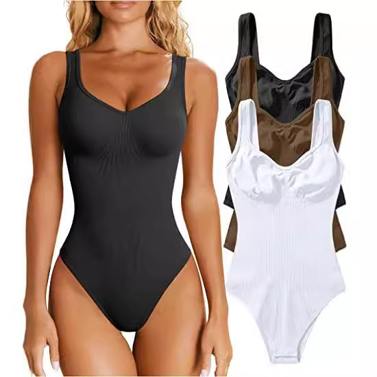 Women's bodysuit with spaghetti straps and fitted cut Lisslune