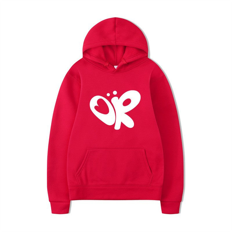 Women’s hoodie with large print and practical kangaroo pocket Lisslune