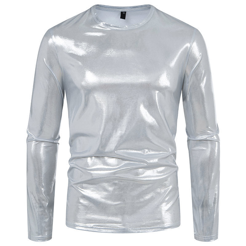 Men's long-sleeve shirt made of glossy stretch fabric Lisslune