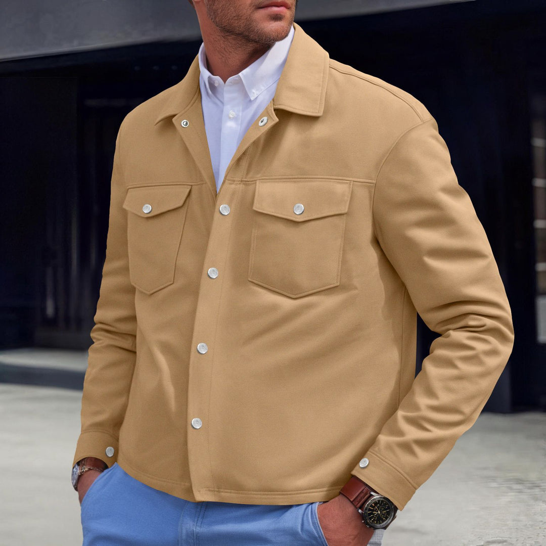 Men's fashionable shirt jacket with practical breast pockets and modern cut Lisslune