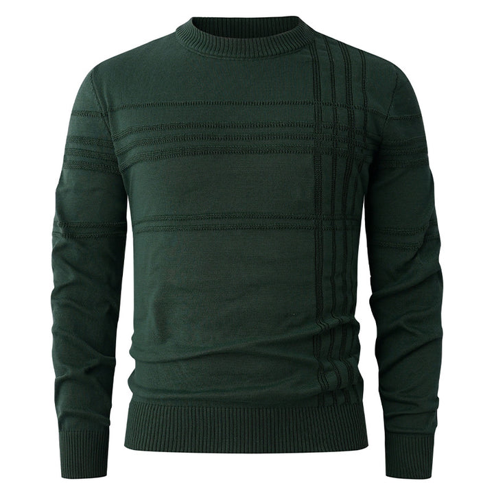 Men's Fashionable Sweater with Textured Design Lisslune