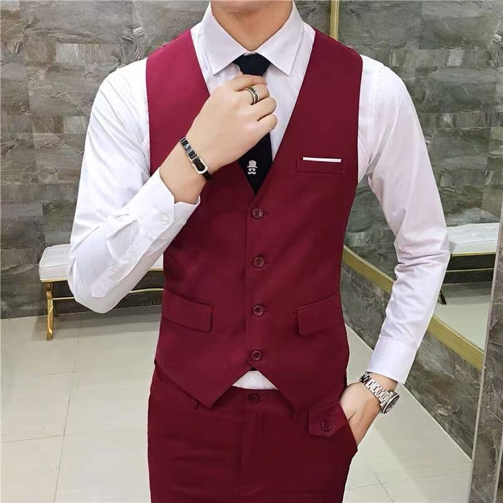 Men's Elegant Slim-Fit Suit with Practical Pockets Lisslune