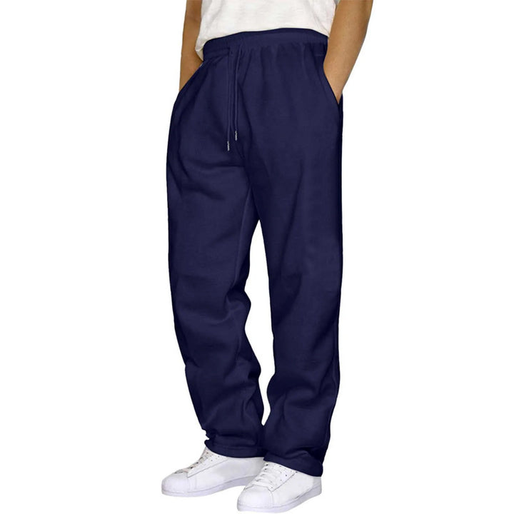 Women's comfortable casual pants with elastic waistband and practical side pockets Lisslune