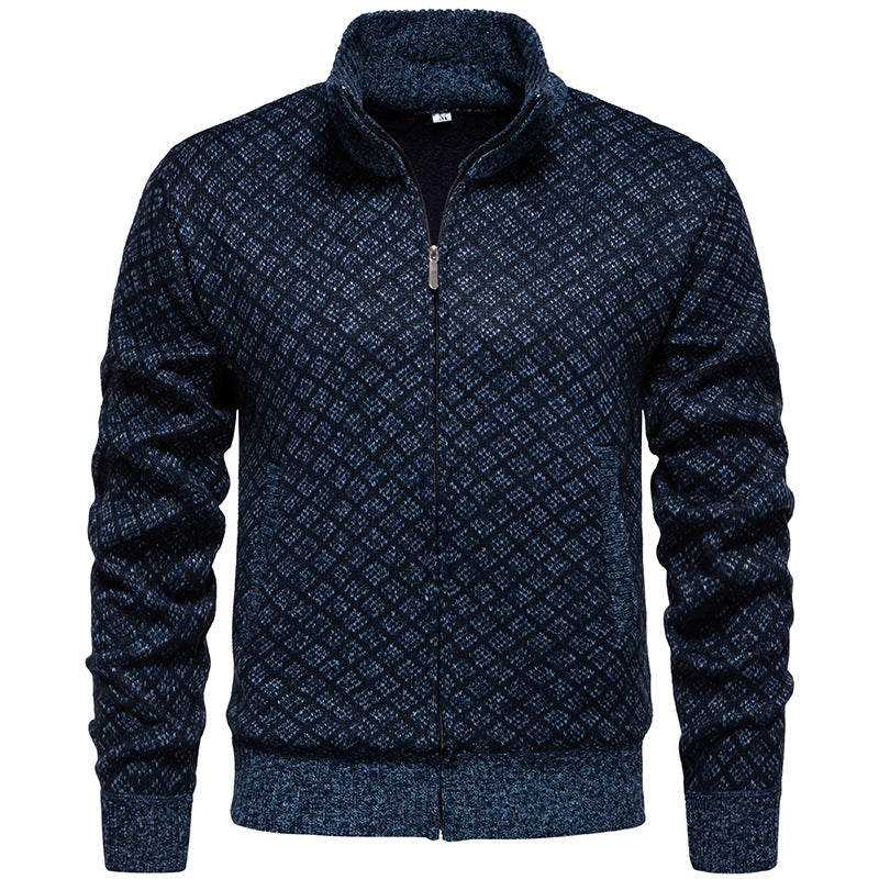 Men's sporty cardigan with modern pattern Lisslune