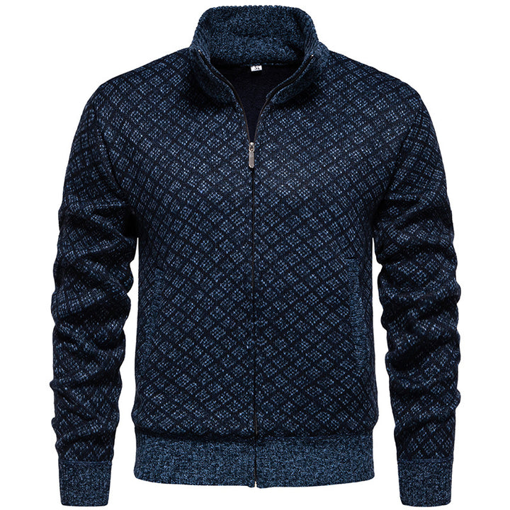 Men's sporty cardigan with modern pattern Lisslune
