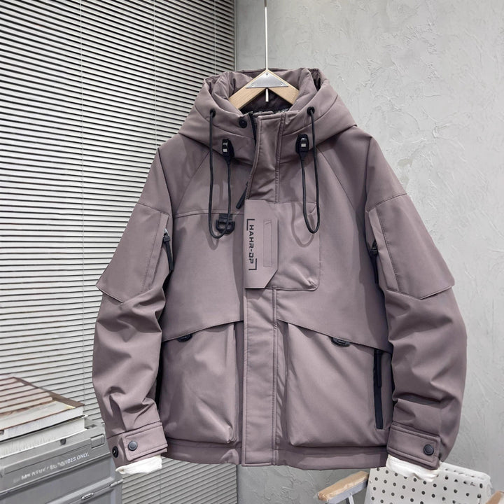 Men's Modular Functional Jacket with Versatile Hood Design Lisslune