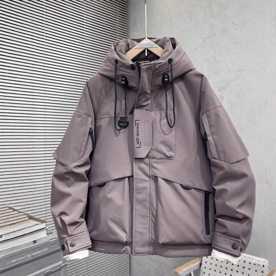 Men's Technical Outdoor Jacket with Innovative Hood Design Lisslune